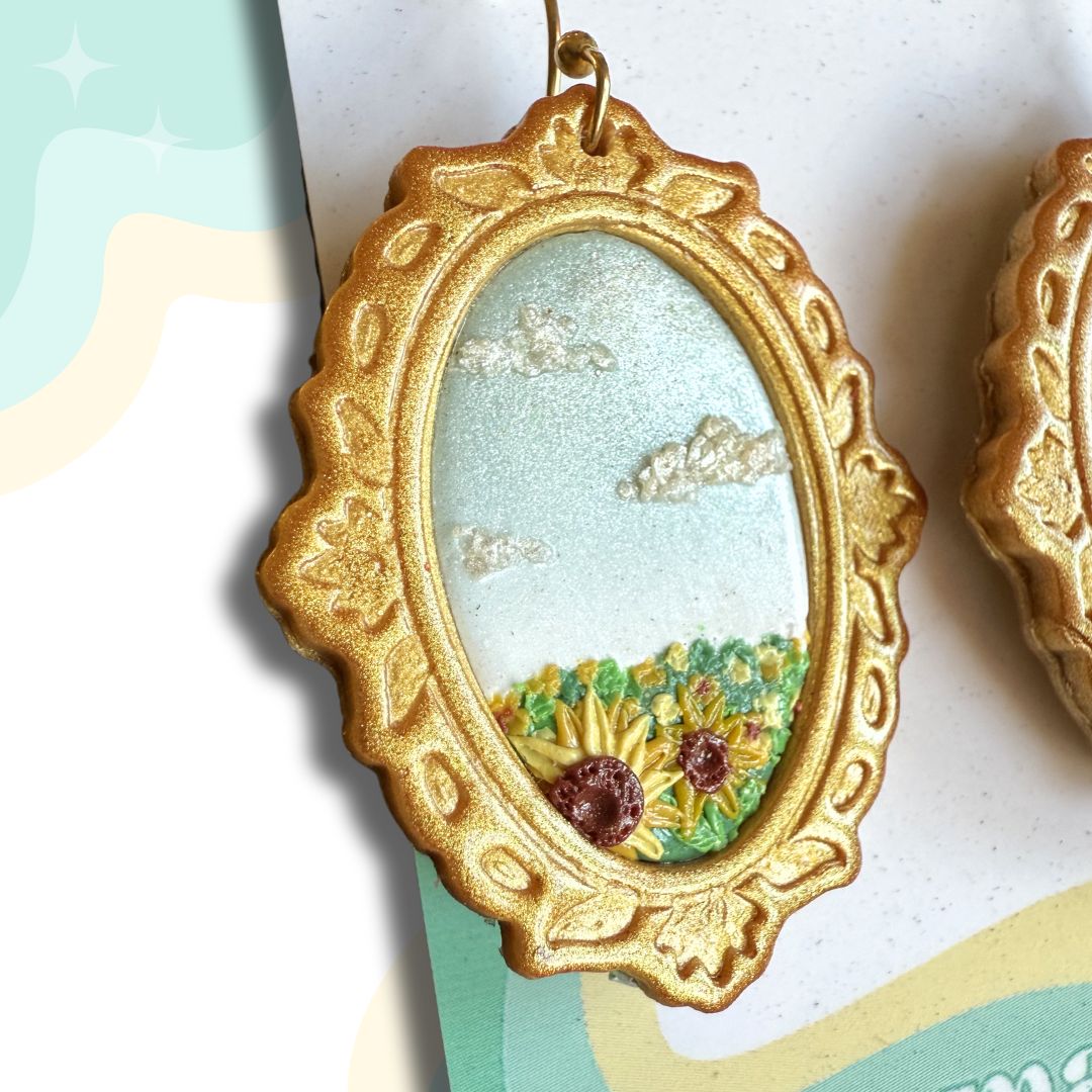 Sunflower Fields Framed Art