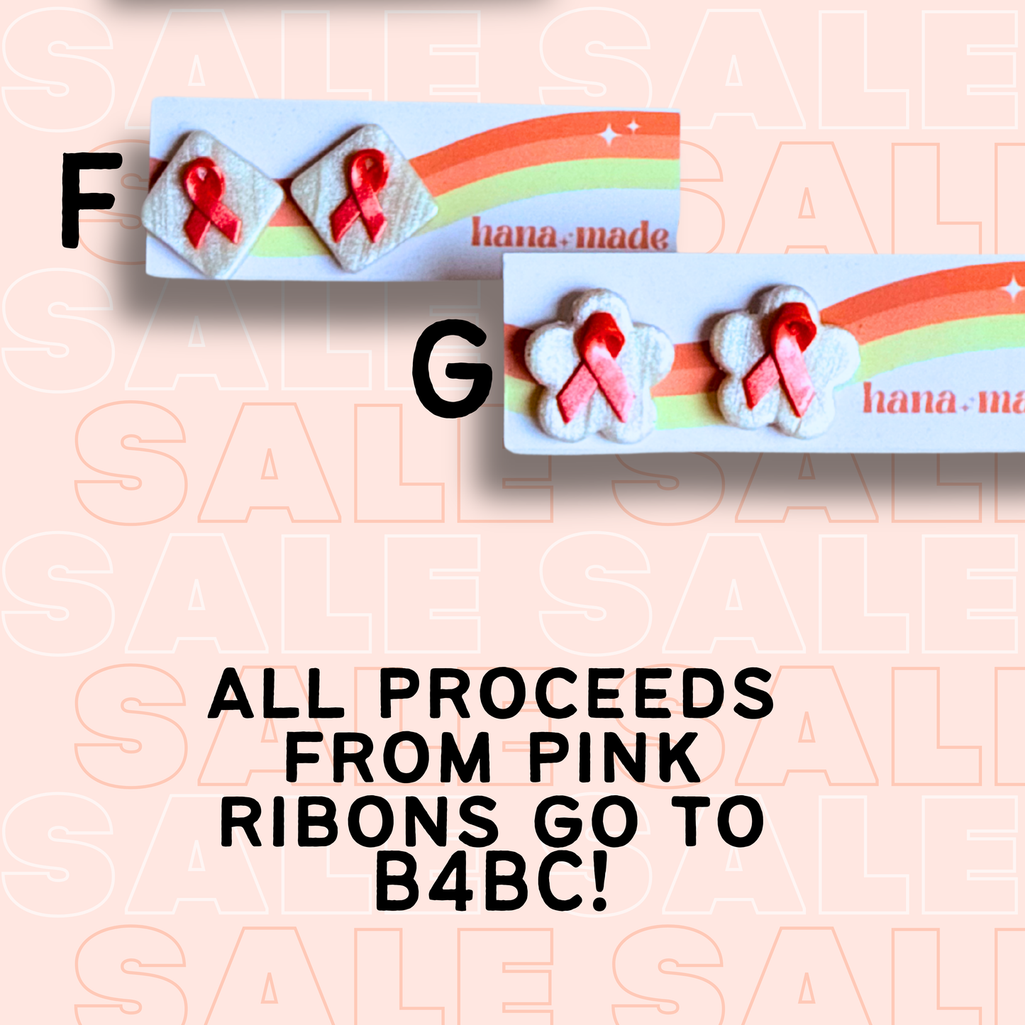 Silly Sale - STUDS pink and red ❤️🩷