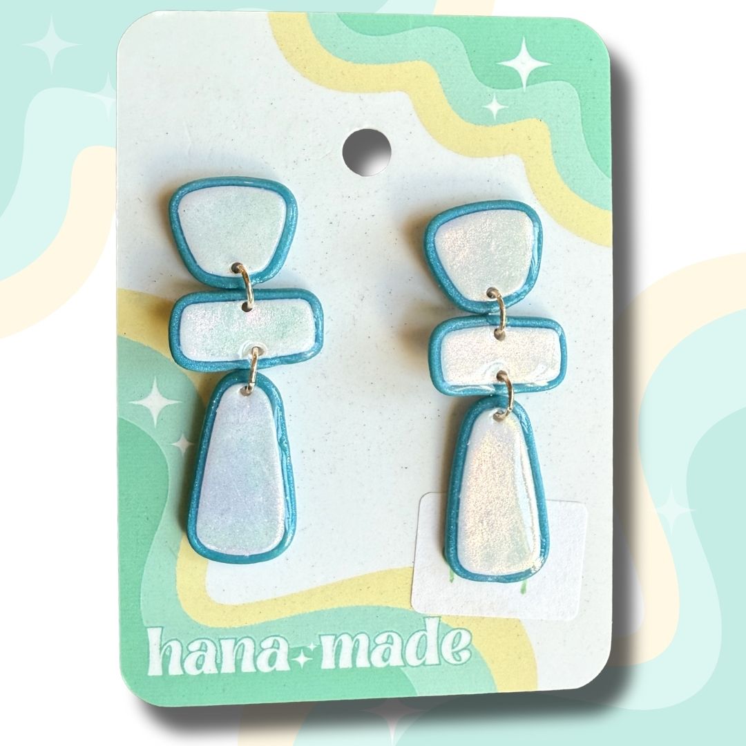 Color Shift Teal Pebbles