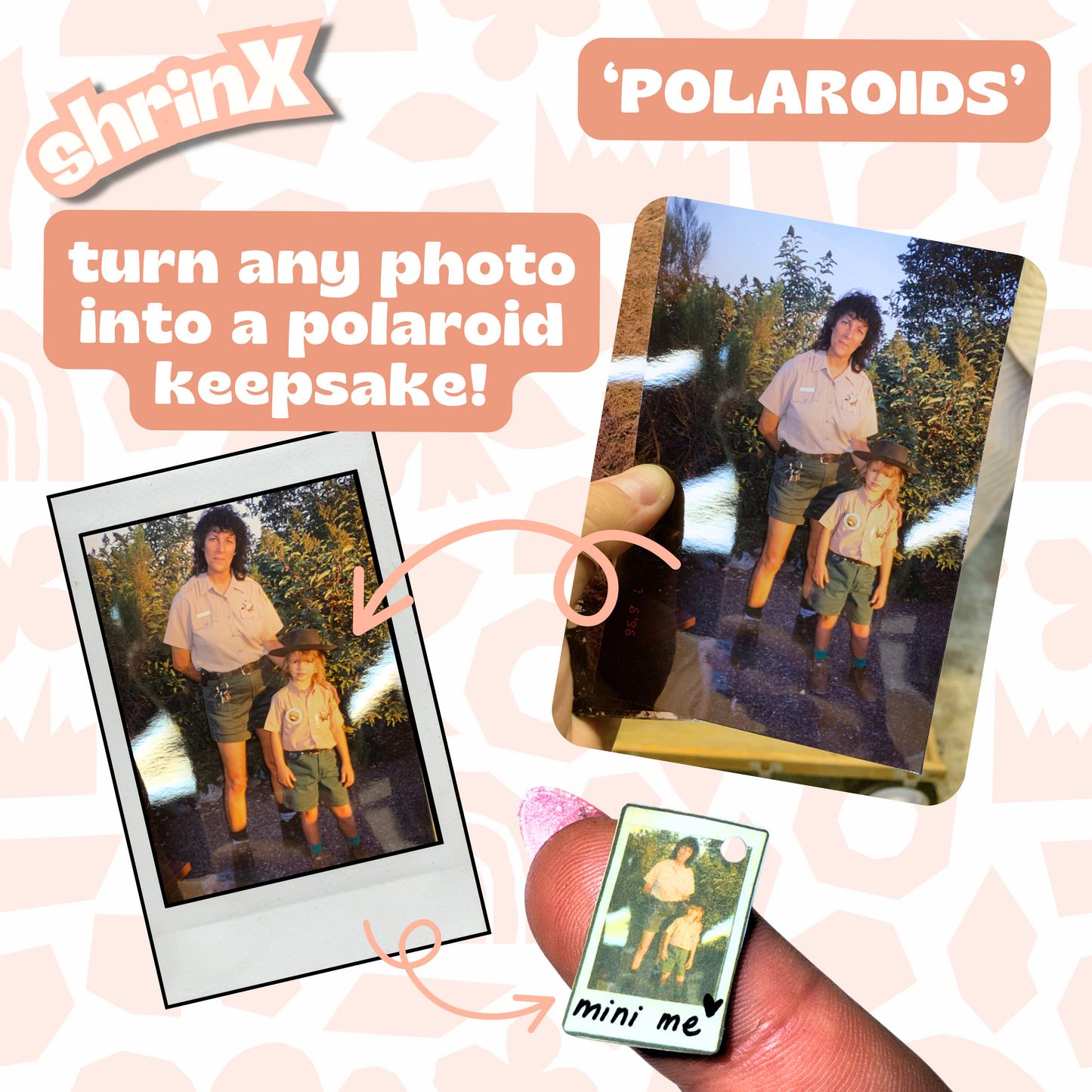 ShrinX - Polaroid Style Keychain MAIL ORDER!!