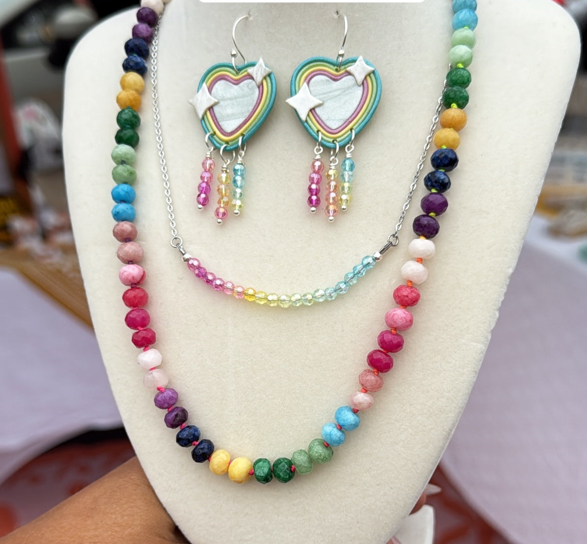 Dyed Stone Necklace (Jess)