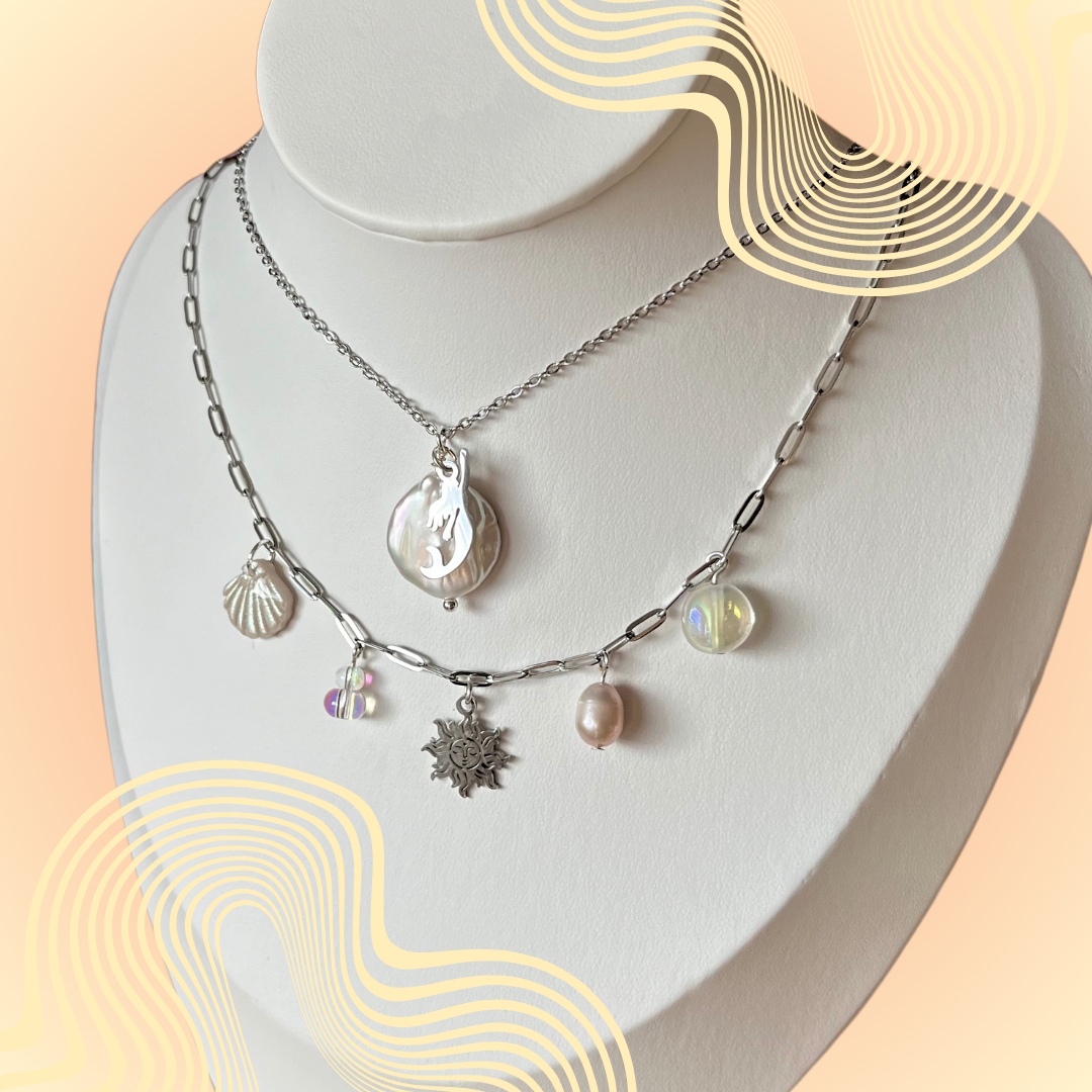 Silver Ariel Pearl Pendant