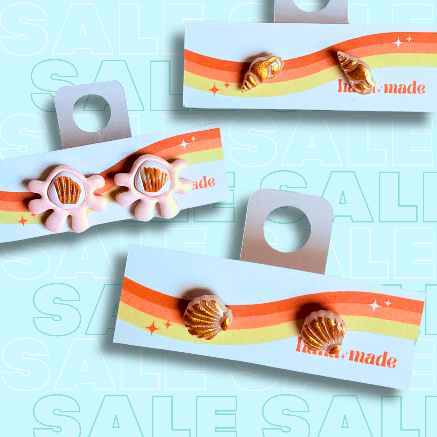 Silly Sale - Studs - Shells