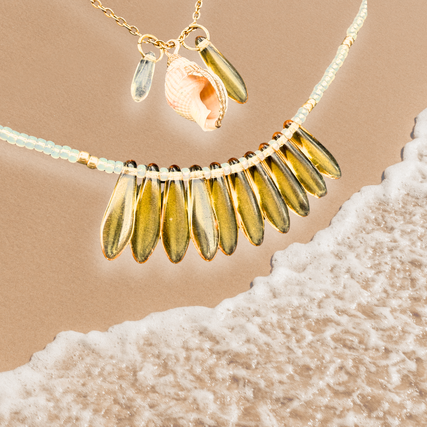 Double Stranded Shell Necklace