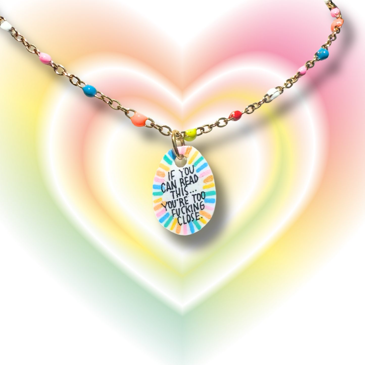 "If You Can Read This" Necklace