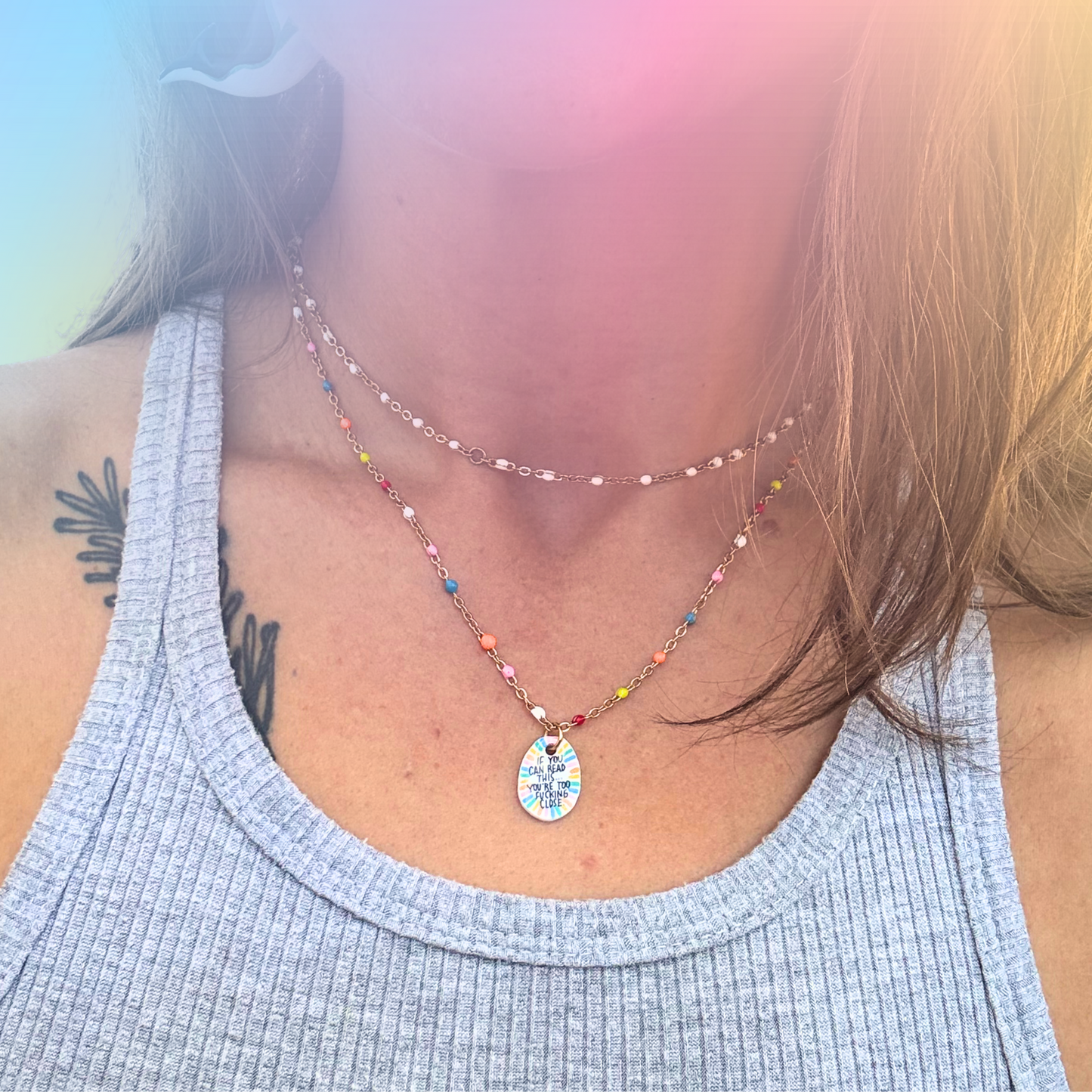 "If You Can Read This" Necklace