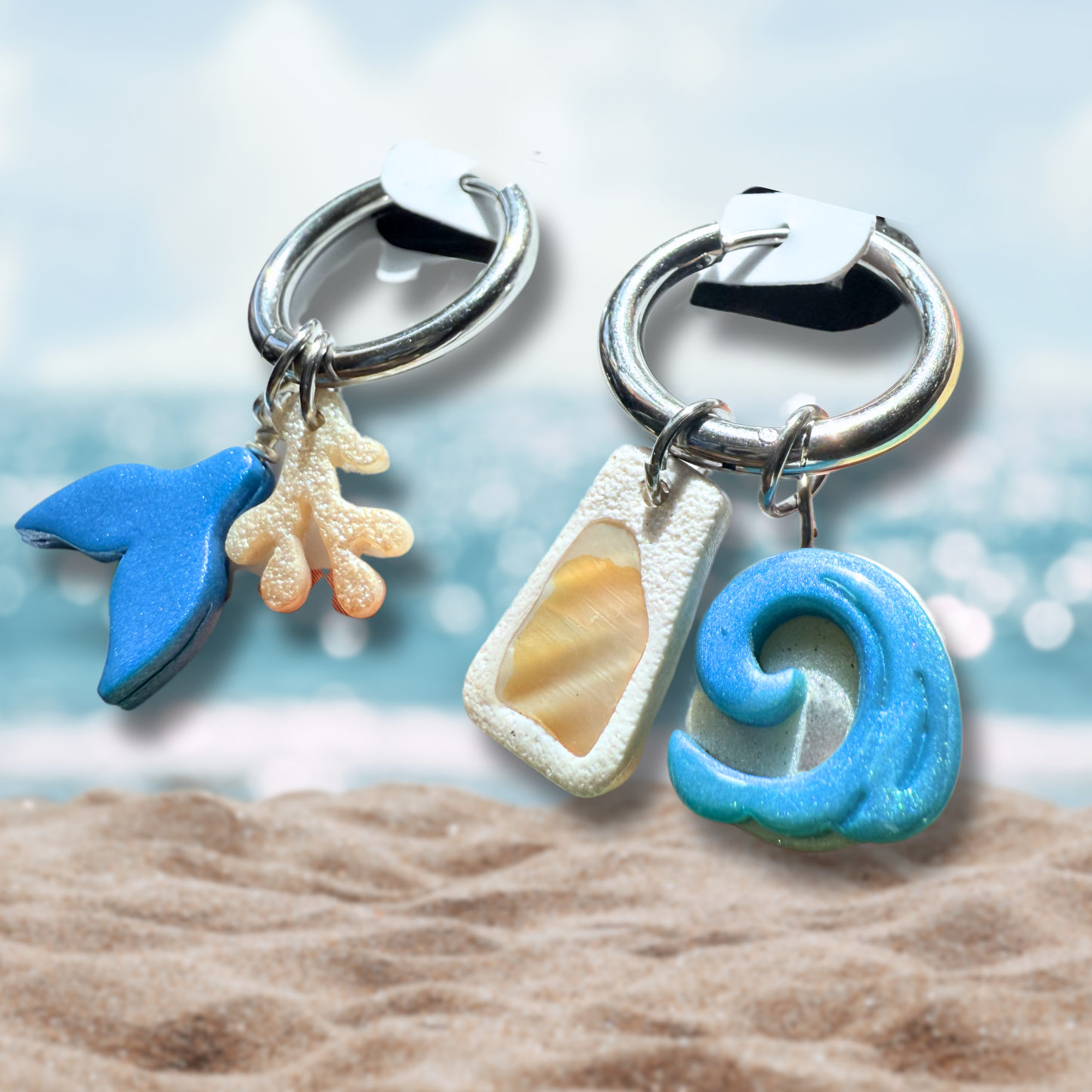 Beachy Dangle Hoops