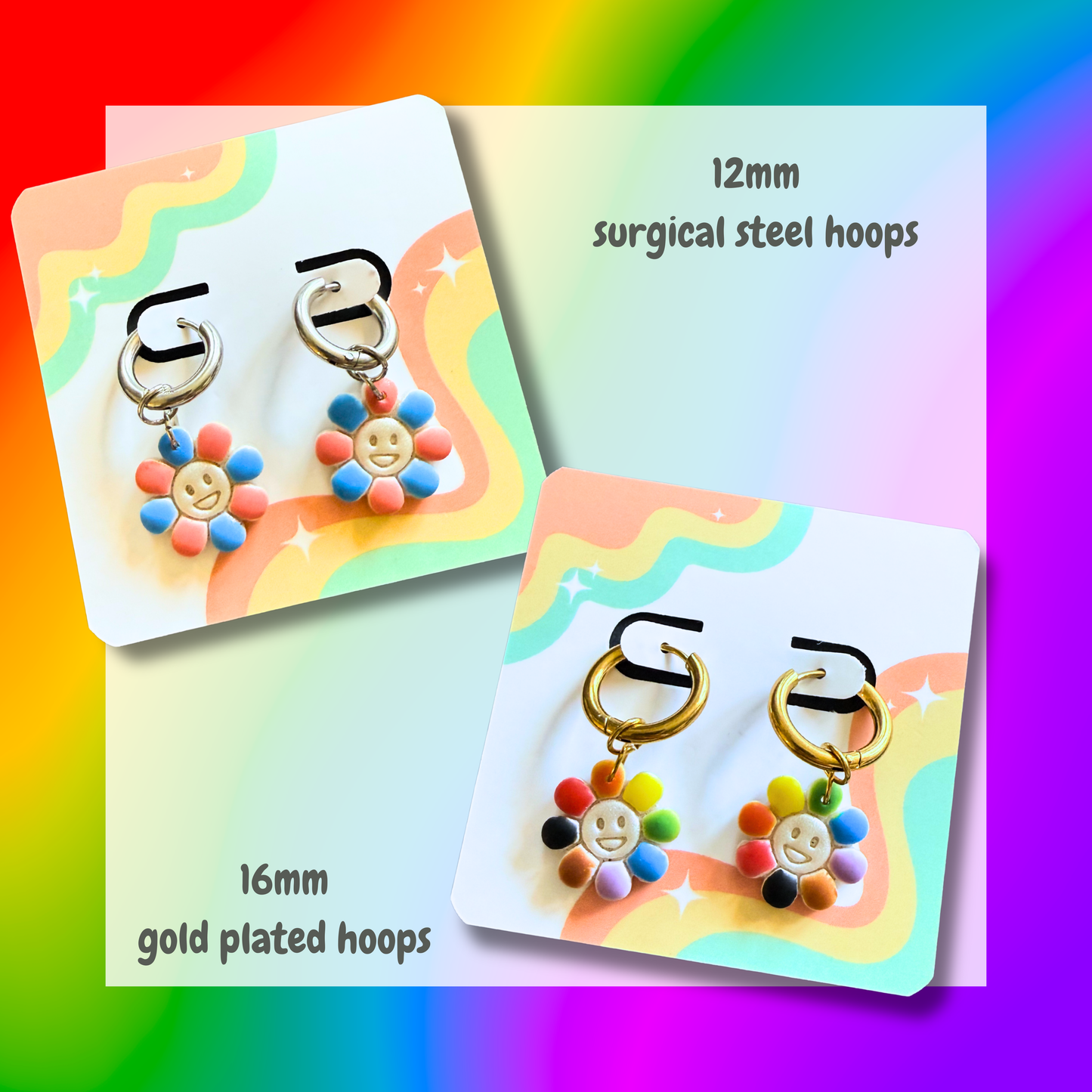 Pride Hoops 🏳️‍🌈 Flower Flags