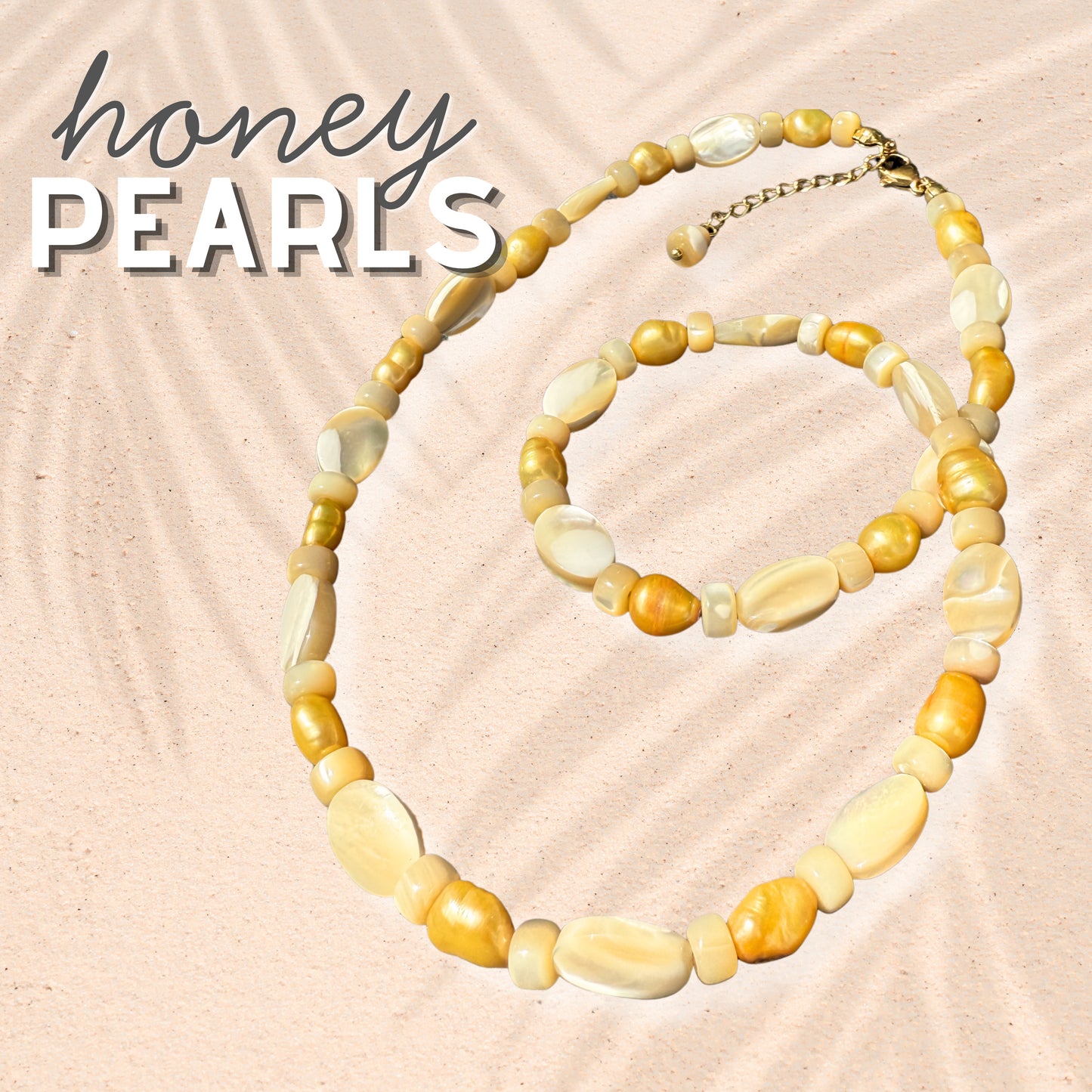 HoneyDrop Pearl Necklace