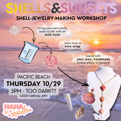Shell Jewelry Making WORKSHOP TICKETS