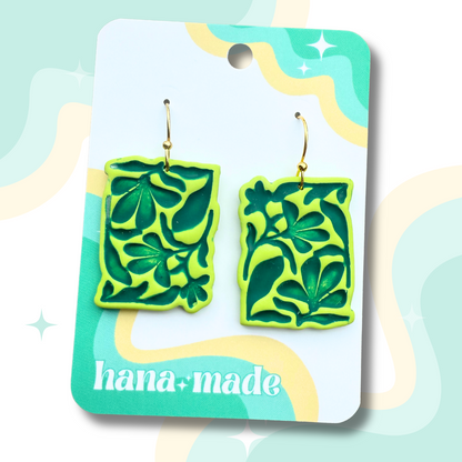 Lime and Teal Matisse Flowers