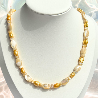 HoneyDrop Pearl Necklace