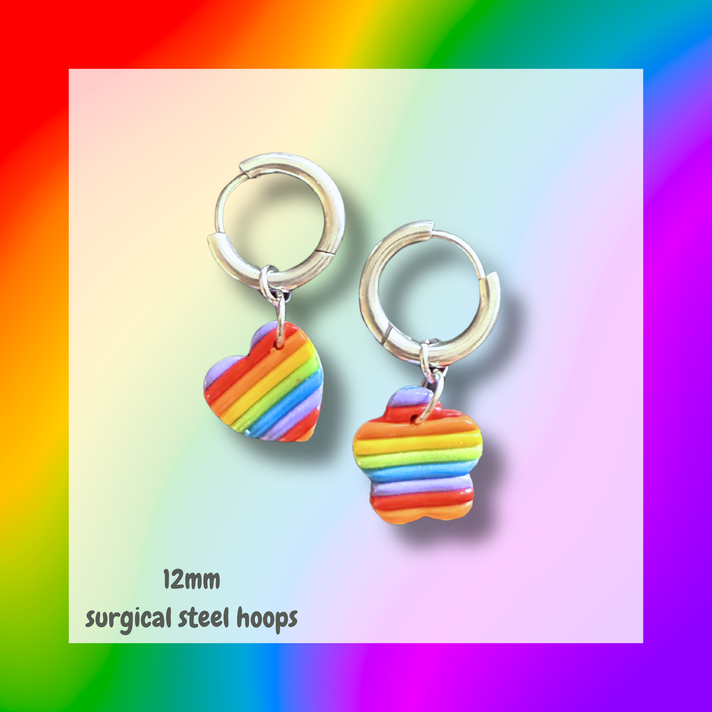 Pride Hoops 🏳️‍🌈 Silver