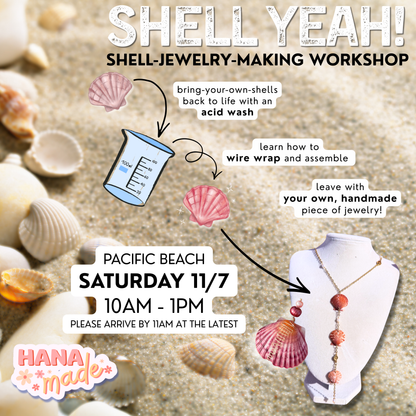 Shell Jewelry Making WORKSHOP TICKETS