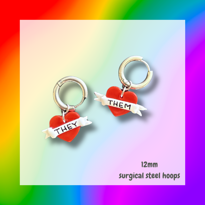 Pride Hoops 🏳️‍🌈 Silver