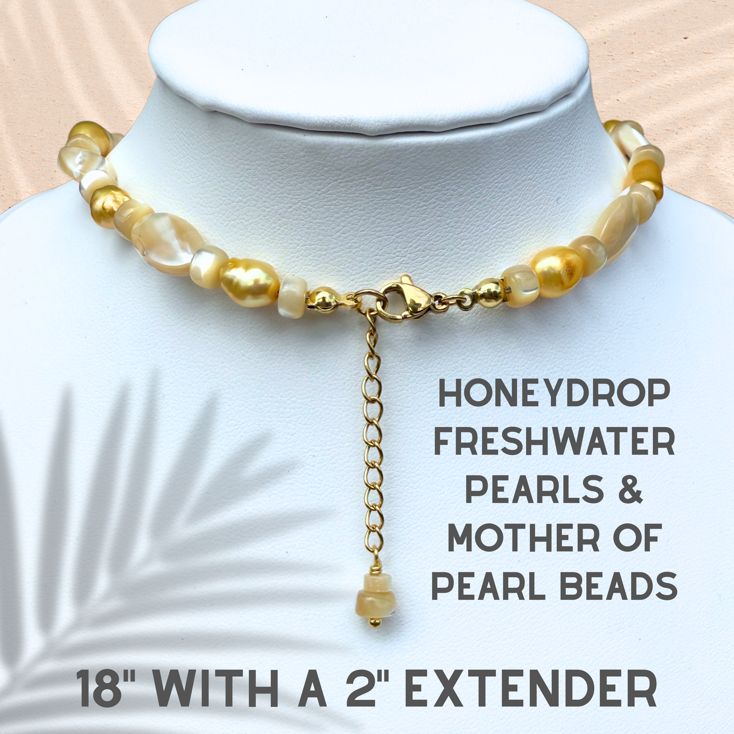HoneyDrop Pearl Necklace