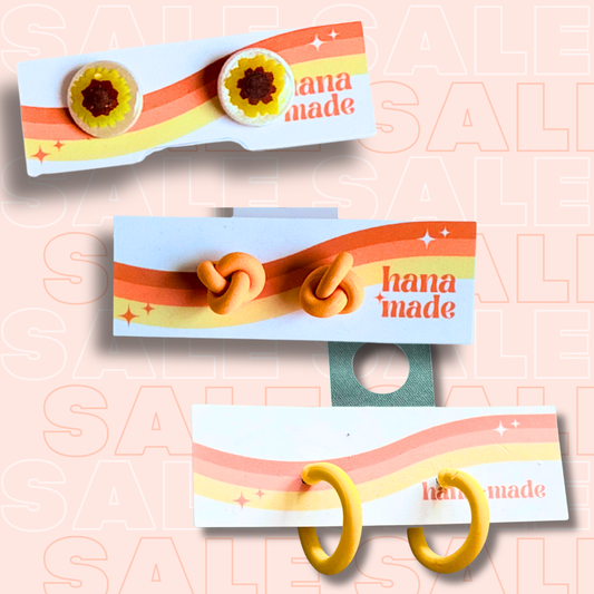 Silly Sale - STUDS yellow and orange 💛🧡