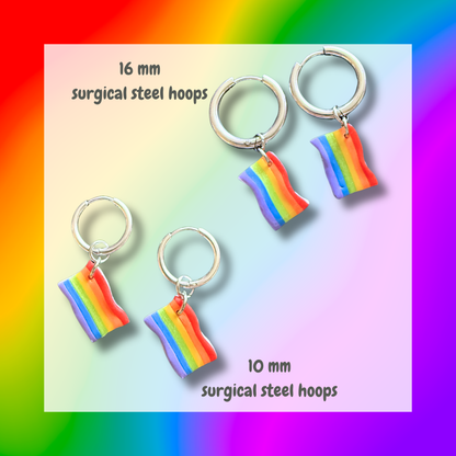 Pride Hoops 🏳️‍🌈 Silver