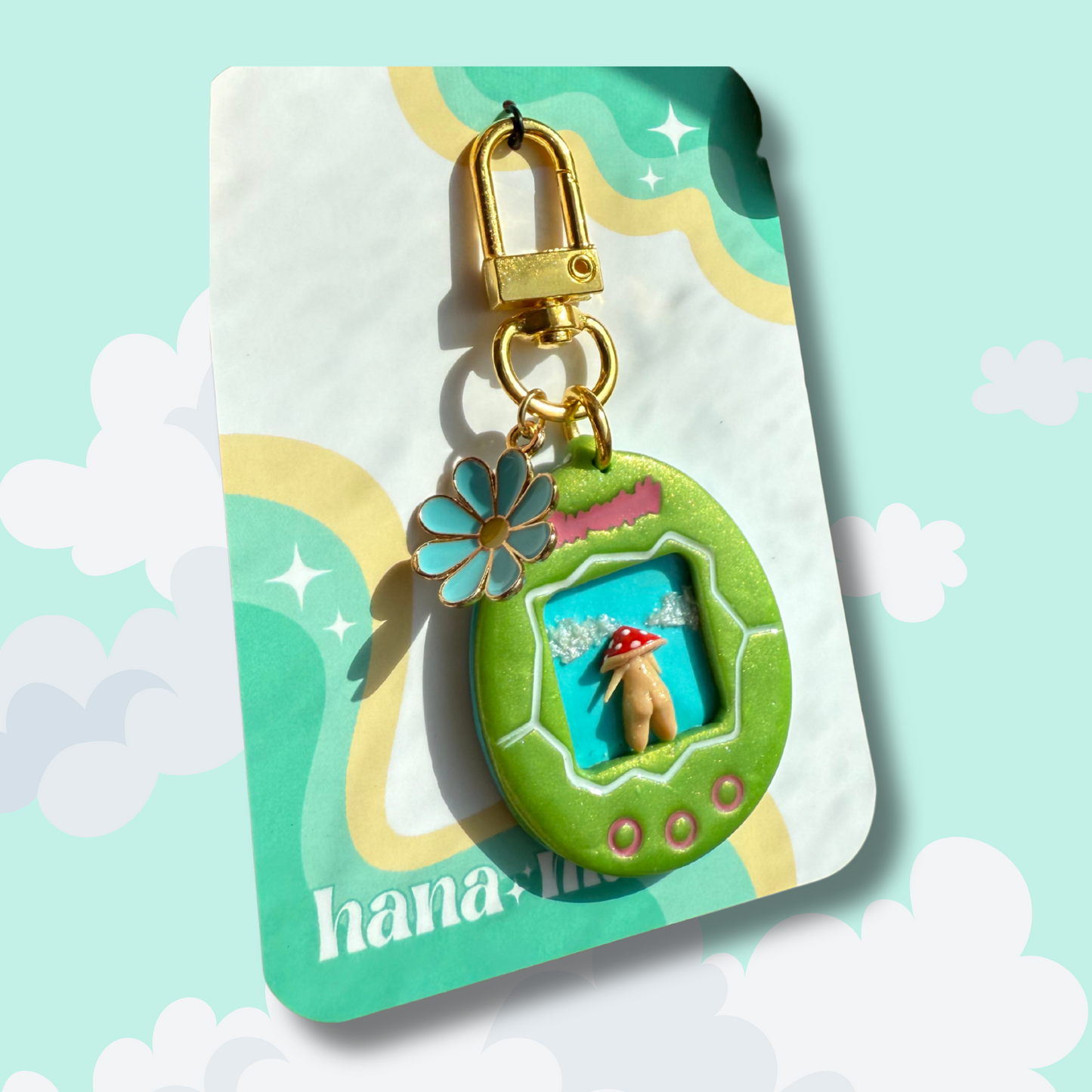 Mushi Tamagotchi Keychain