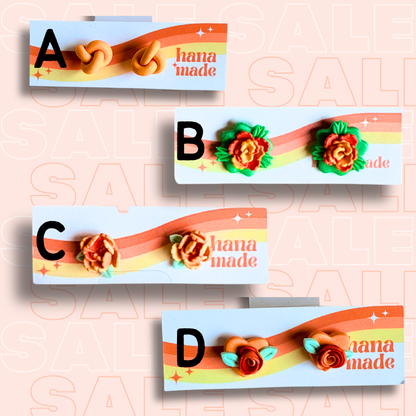 Silly Sale - STUDS yellow and orange 💛🧡