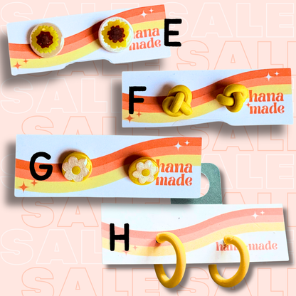 Silly Sale - STUDS yellow and orange 💛🧡