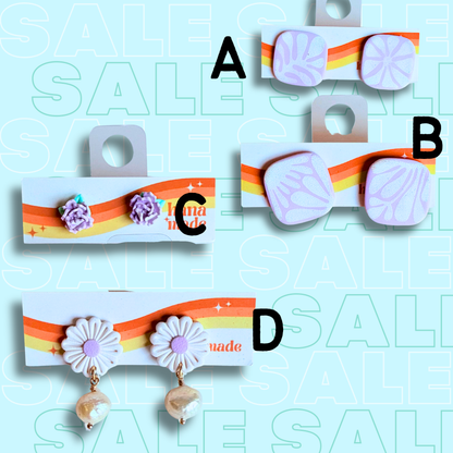 Silly Sale - Studs - Purple