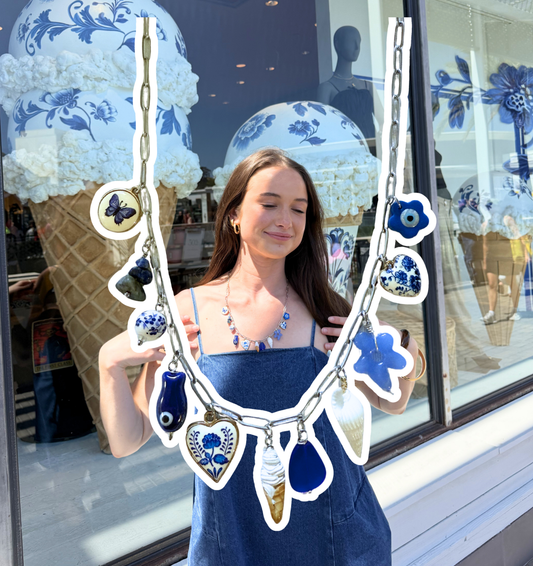 Anthro Window Display Necklace 💙🍦