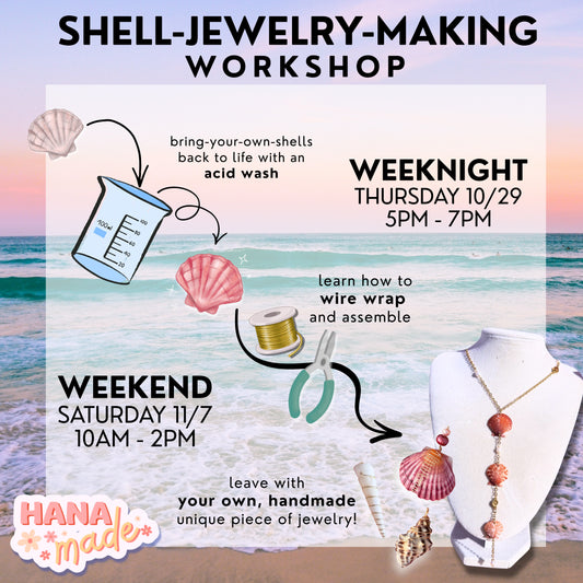 Shell Jewelry Making WORKSHOP TICKETS